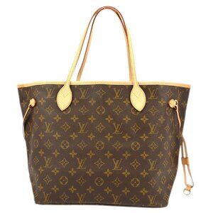 Louis Vuitton Monogram Neverfull MM Shoulder Tote Bag